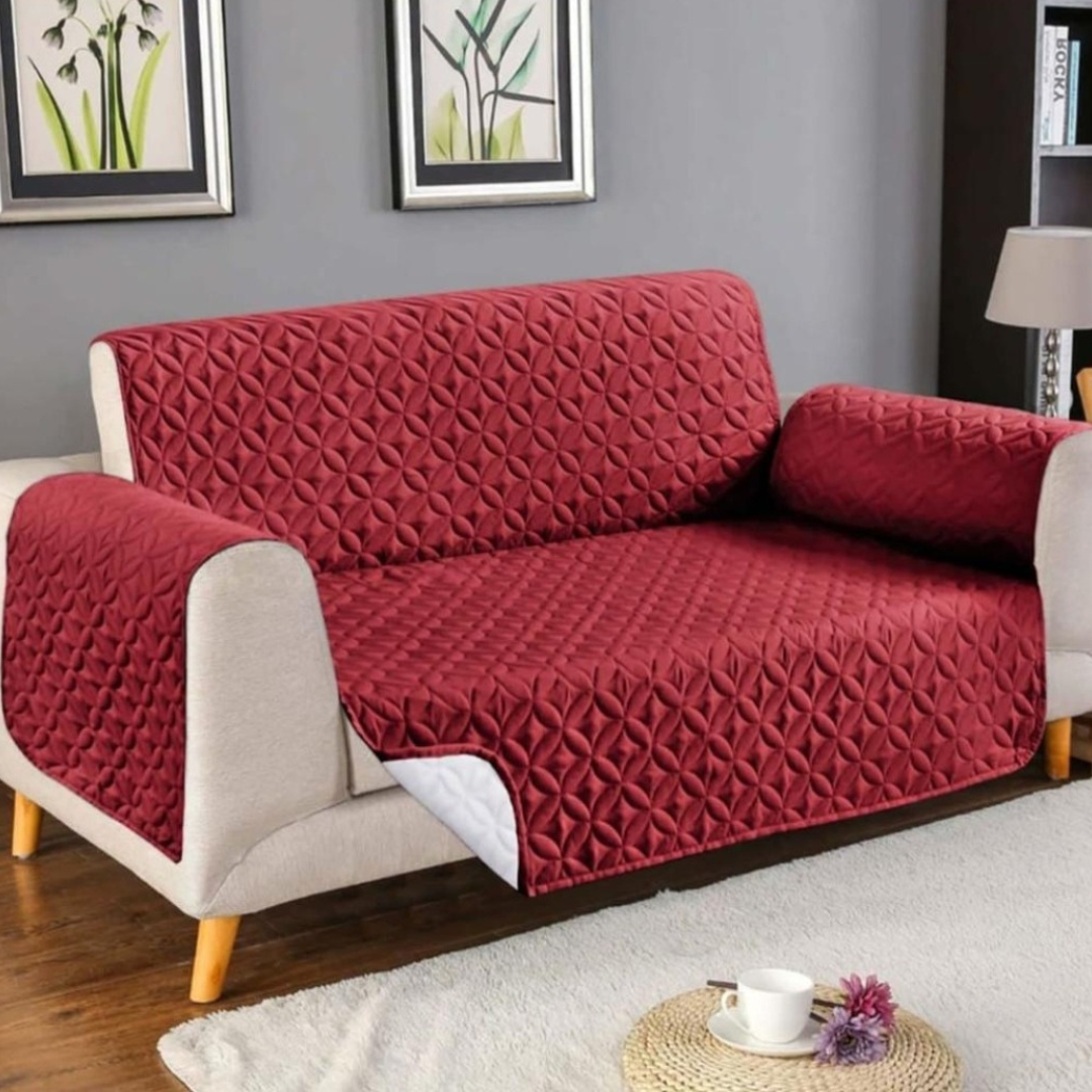 Ultra Sonic Sofa Cover - Maroon