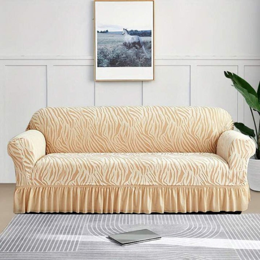 Zebra Velvet Turkish Sofa Cover - Skin