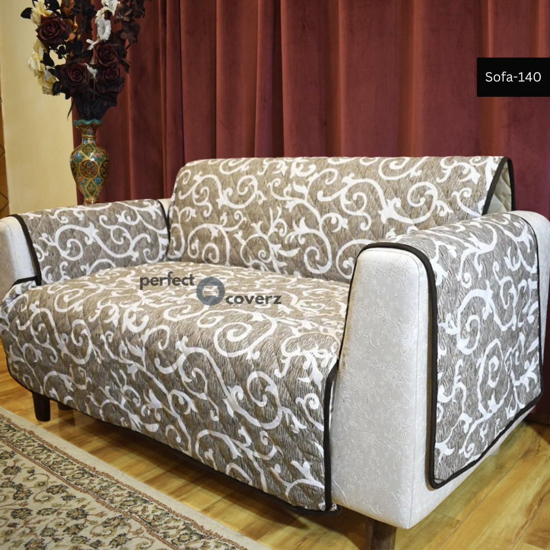 Cotton Quilted Sofa Cover - 140